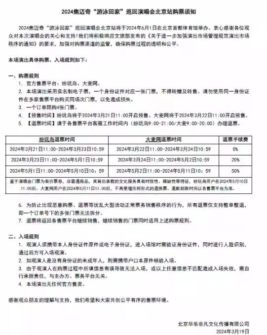 2024焦迈奇“游泳回家”演唱会-北京站-第2张图片-票100